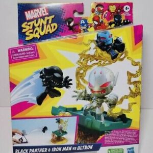 Marvel Comics Action Stunt Squad: Black Panther & Iron Man vs Ultron Hasbro Toy